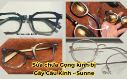 Gọng kính bị gãy ở Cầu kính - Chi phí sửa chữa