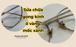 Hạn chế gọng kính kim loại bị ố vàng, mốc xanh