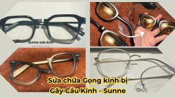 Gọng kính bị gãy ở Cầu kính - Chi phí sửa chữa