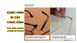 Gọng kính bị gãy ở Càng kính - Chi phí sửa chữa