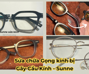 Gọng kính bị gãy ở Cầu kính - Chi phí sửa chữa