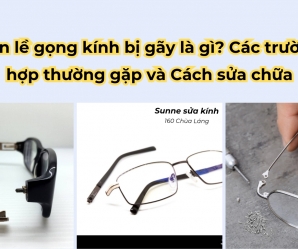 Bản lề gọng kính bị gãy là gì? Các Trường hợp thường gặp và Cách sửa chữa