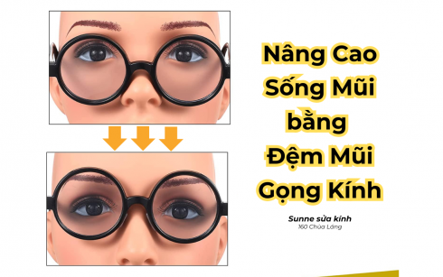 Thay đệm mũi gọng kính: Nâng cao sống mũi cho người đeo
