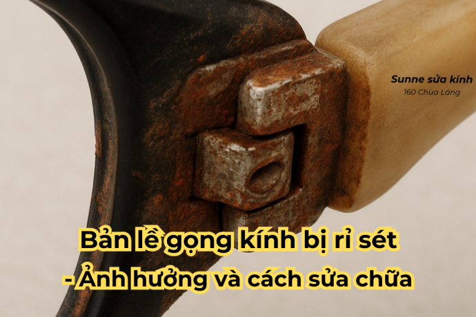 Bản lề gọng kính bị rỉ sét - Phân tích ảnh hưởng và cách sửa chữa